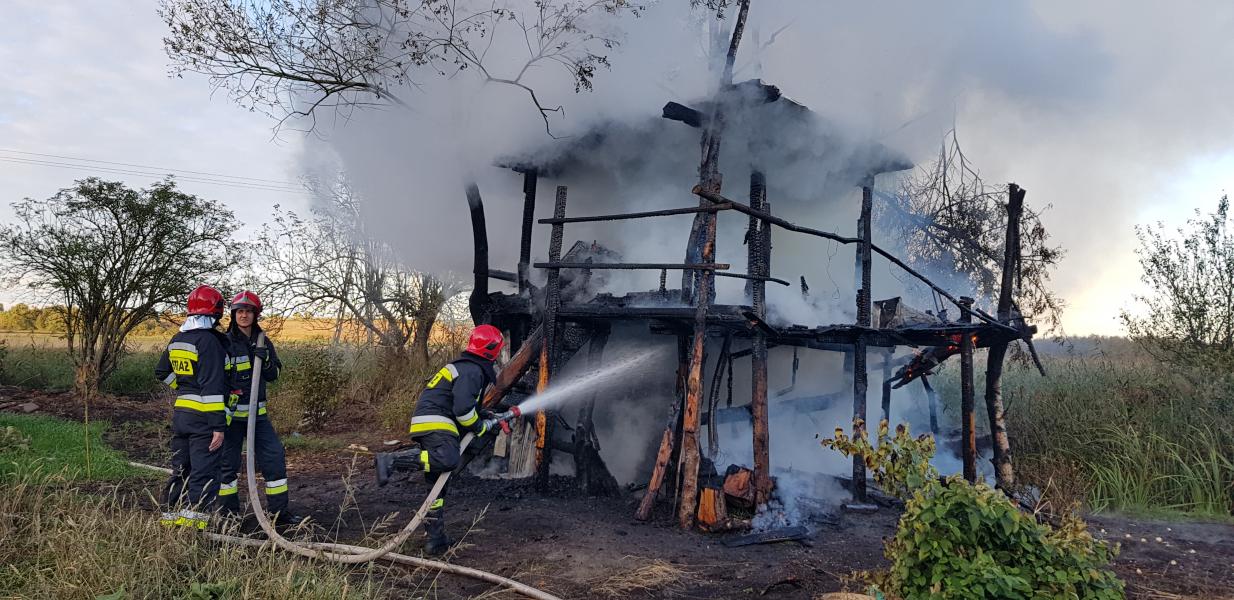 Wybuch butli z gazem! Altanka spłonęła doszczętnie.