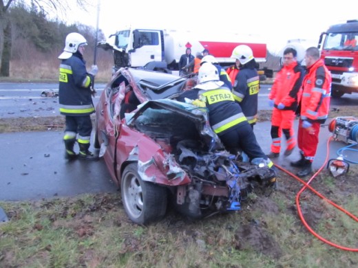 Wypadek koło Karlina - ZDJECIA