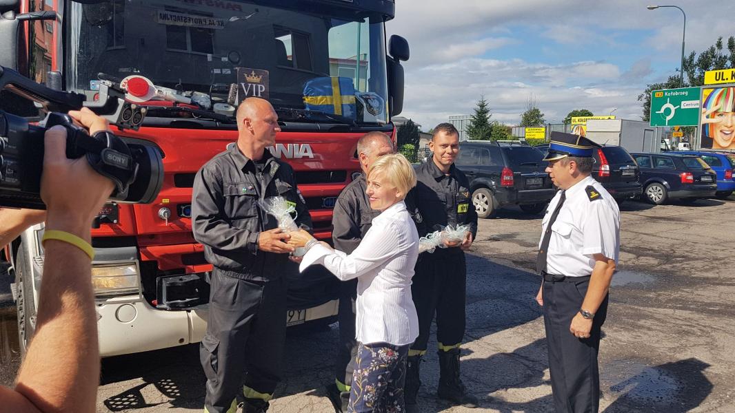 Powitanie strażaków Świnoujście i Białogard - duża porcja zdjęć!