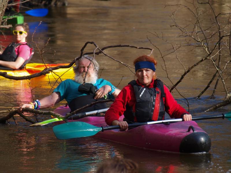 Aleksander Doba i Aleksander Lwow w kajaku pod Białogardem!