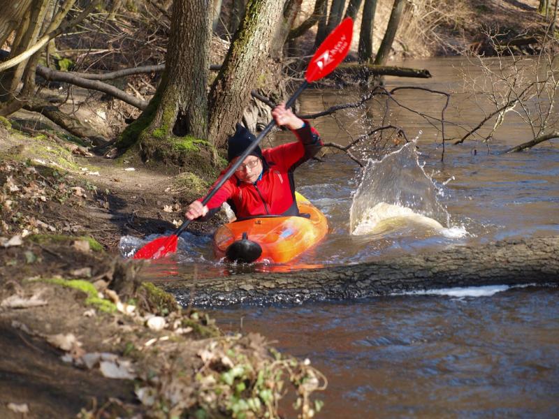 Aleksander Doba i Aleksander Lwow w kajaku pod Białogardem!
