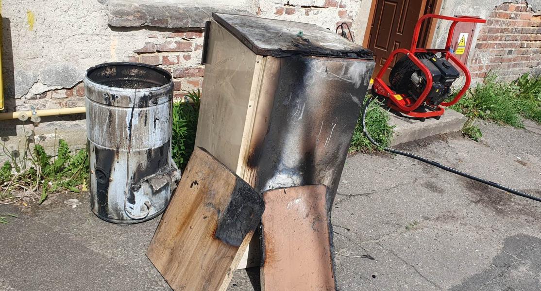 Akcja gaśnicza w Białogardzie 