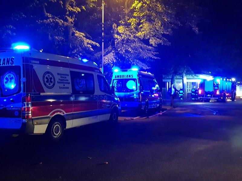 Pożar w Domu Pomocy Społecznej w Białogardzie - ZDJĘCIA - FILM