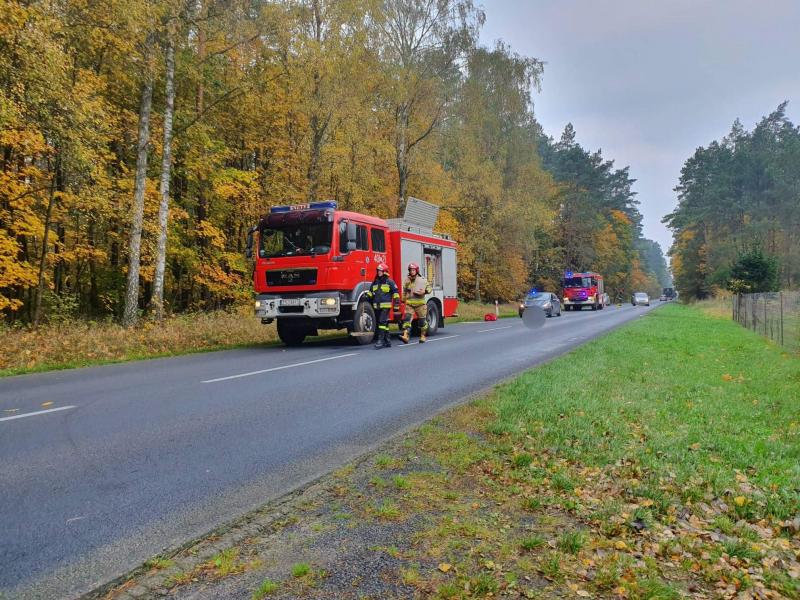 Potrącenie motorowerzysty pod Białogardem na dw 163