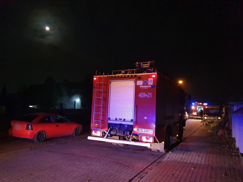 Pożar w kotłowni przydomowego warsztatu w Białogardzie. 