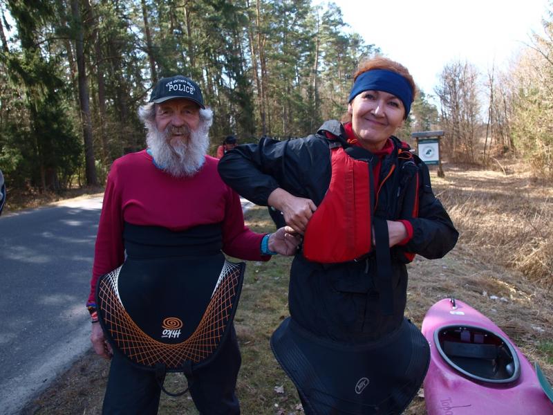 Aleksander Doba i Aleksander Lwow w kajaku pod Białogardem!