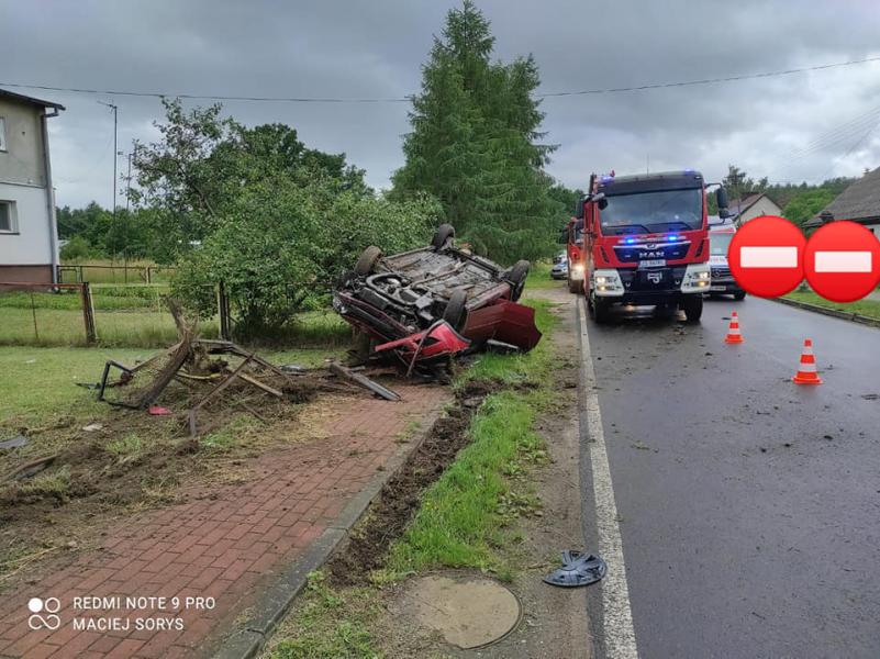 Wypadek w Dobrowie
