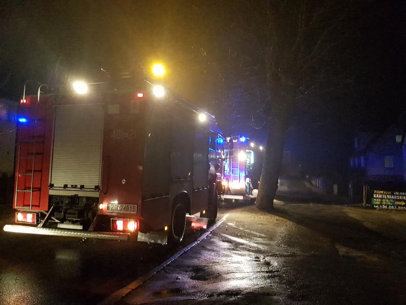 Pożar w kotłowni domku jednorodzinnego - poparzony mężczyzna trafił do szpitala.   