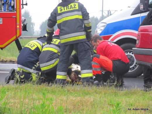 Poważny wypadek na drodze Białogard - Karlino