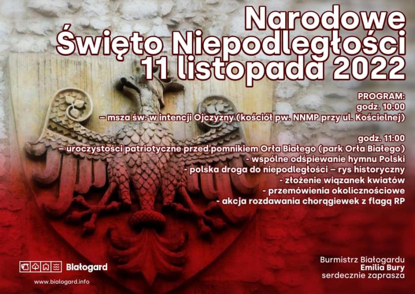 Obchody Dnia Niepodległości w Białogardzie