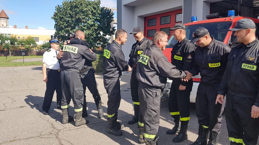 Powitanie strażaków Świnoujście i Białogard - duża porcja zdjęć!