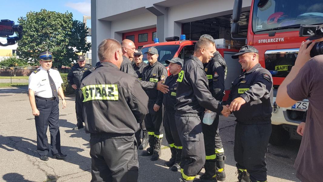 Powitanie strażaków Świnoujście i Białogard - duża porcja zdjęć!