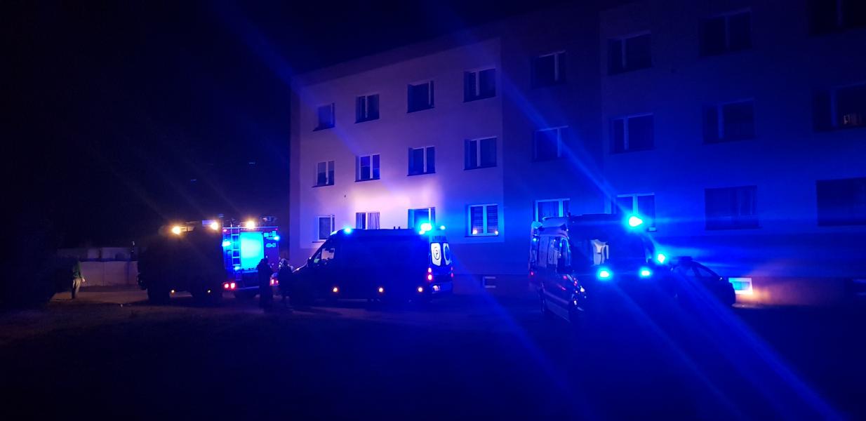 Tragiczny finał pożaru w bloku przy ul. Moniuszki w Białogardzie 