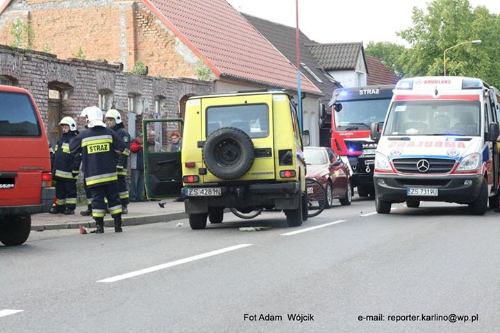 Skuter wyprzedzał i uderzył w busa.
