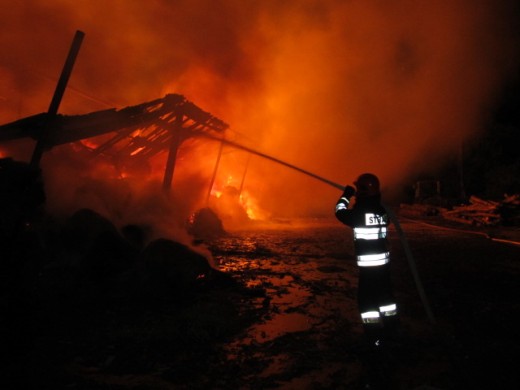 Pożar w Pomianowie - ZDJĘCIA 