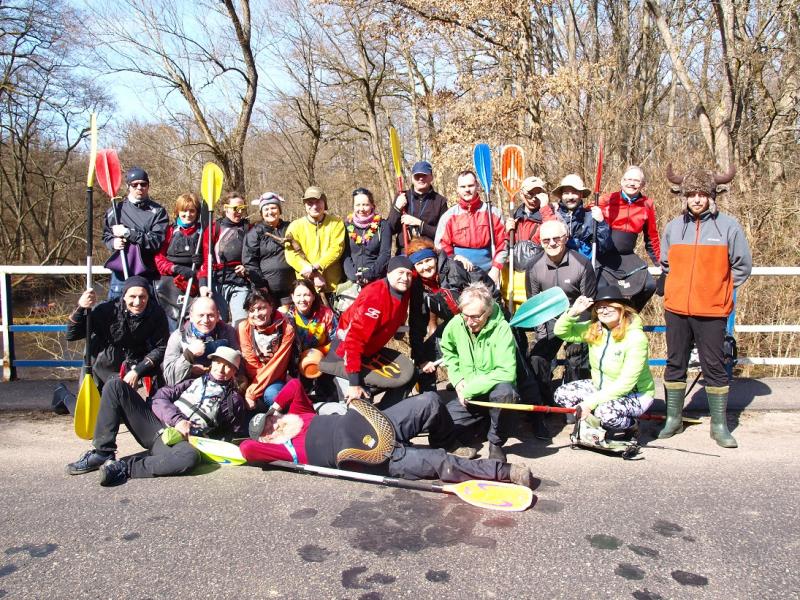 Aleksander Doba i Aleksander Lwow w kajaku pod Białogardem!