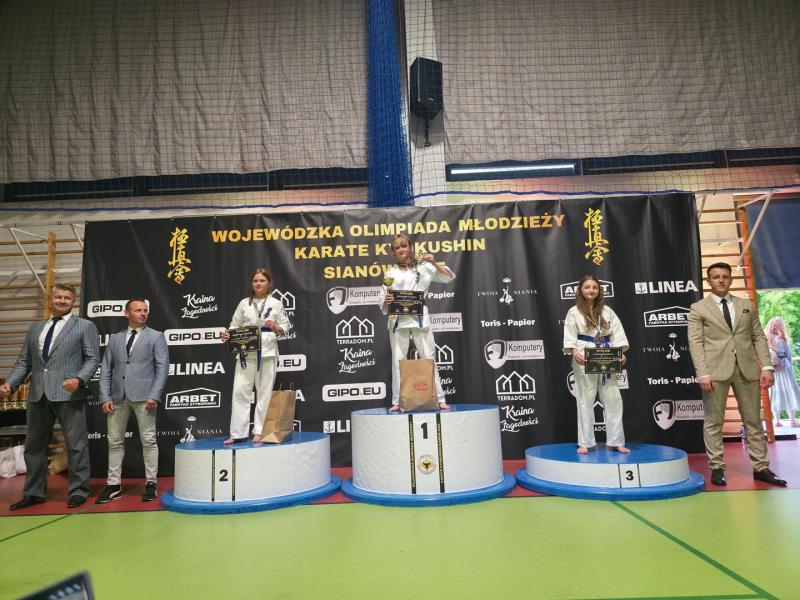 Świetne wyniki naszych zawodników podczas Wojewódzkiej Olimpiady Młodzieży Karate Kyokushin w Sianowie