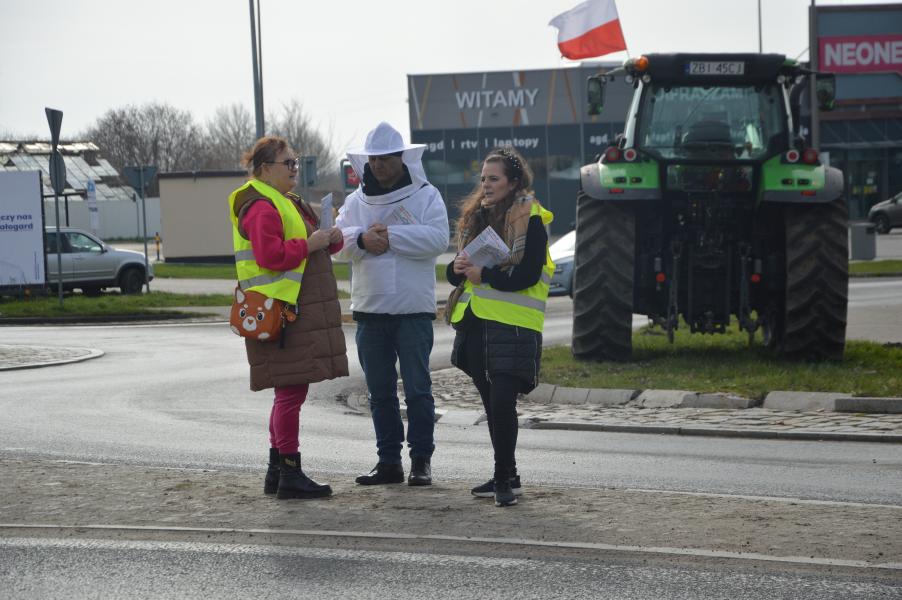 Strajk rolników w Białogardzie – FOTORELACJA