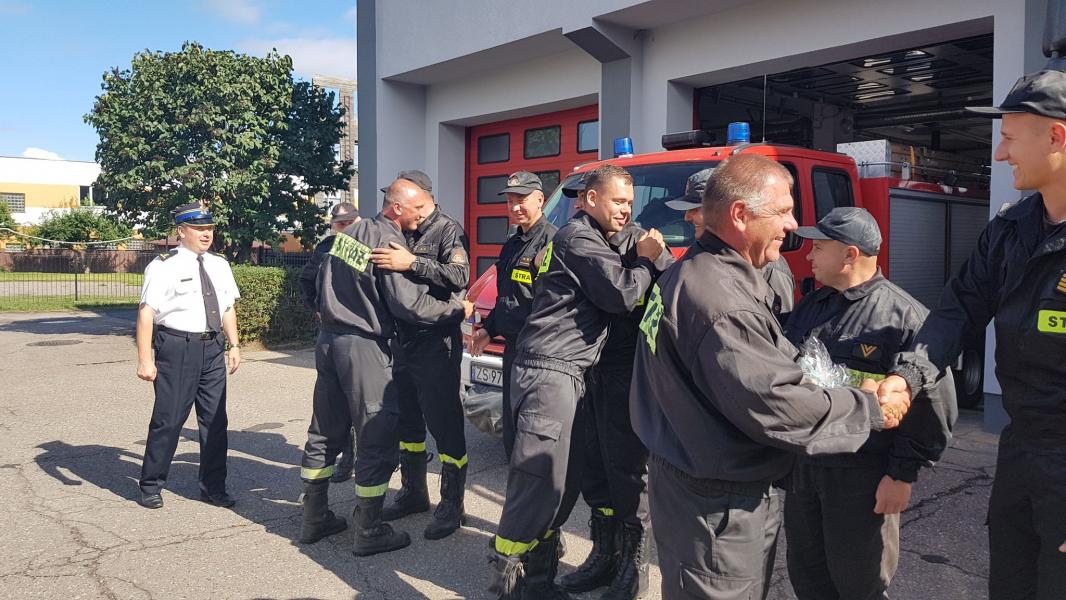 Powitanie strażaków Świnoujście i Białogard - duża porcja zdjęć!