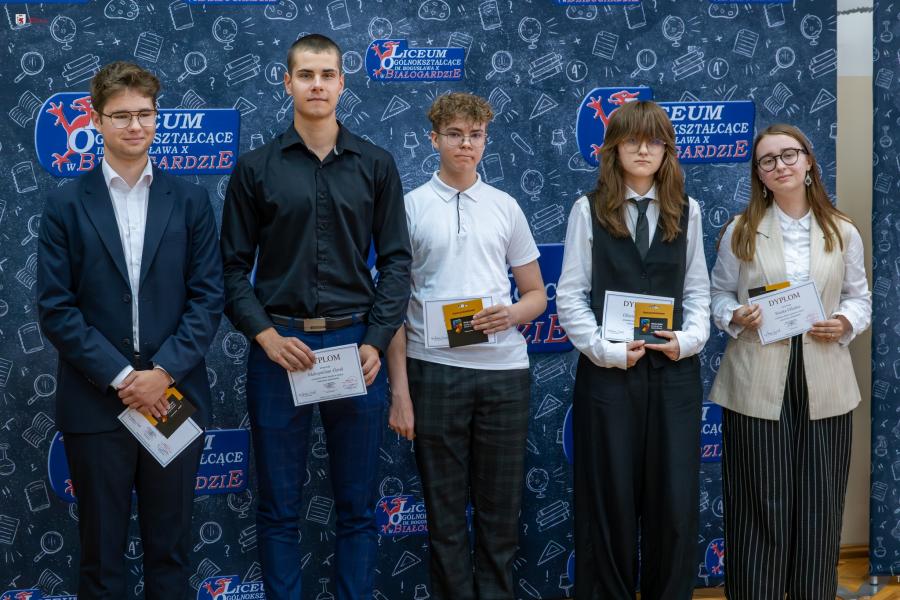 Uroczyste wręczenie nagród dla najlepszych uczniów LO im. Bogusława X w Białogardzie