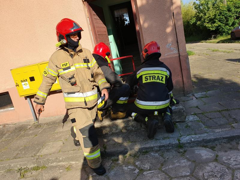 Pożar pieca gazowego w budynku wielorodzinnym!