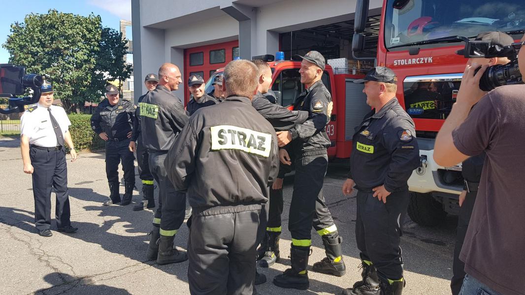 Powitanie strażaków Świnoujście i Białogard - duża porcja zdjęć!