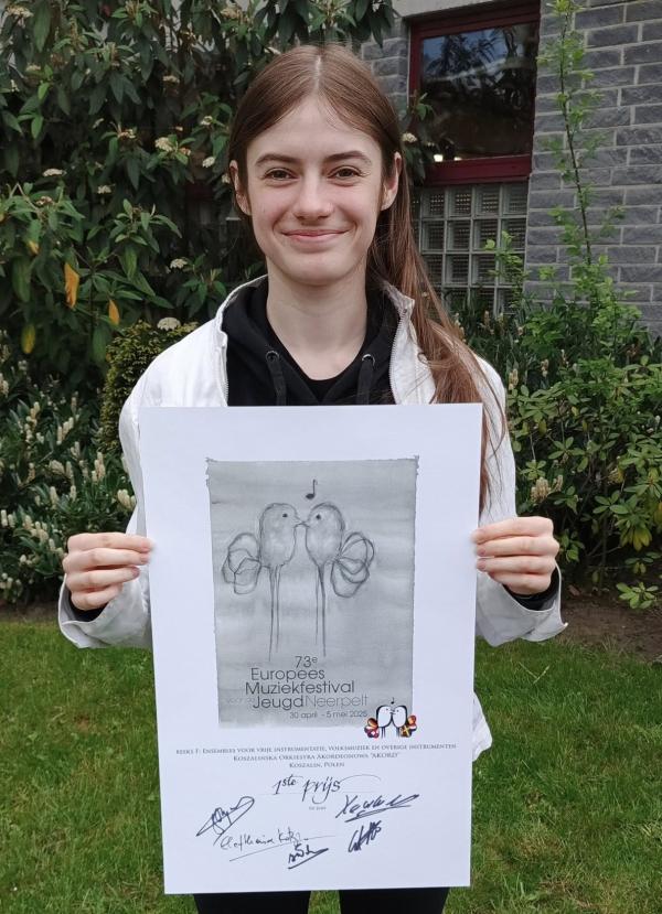 Sukces Klaudii Kuchmeckiej na prestiżowym festiwalu muzycznym w Belgii