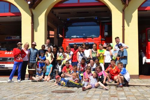 Młodzież z Madagaskaru w Karlińskiej Straży