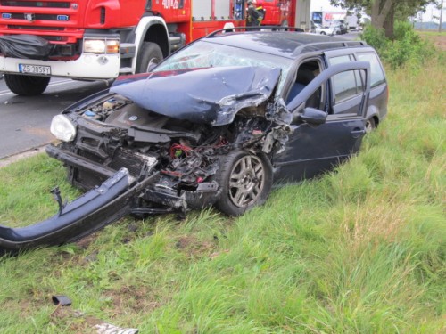 Wypadek koło Lulewic