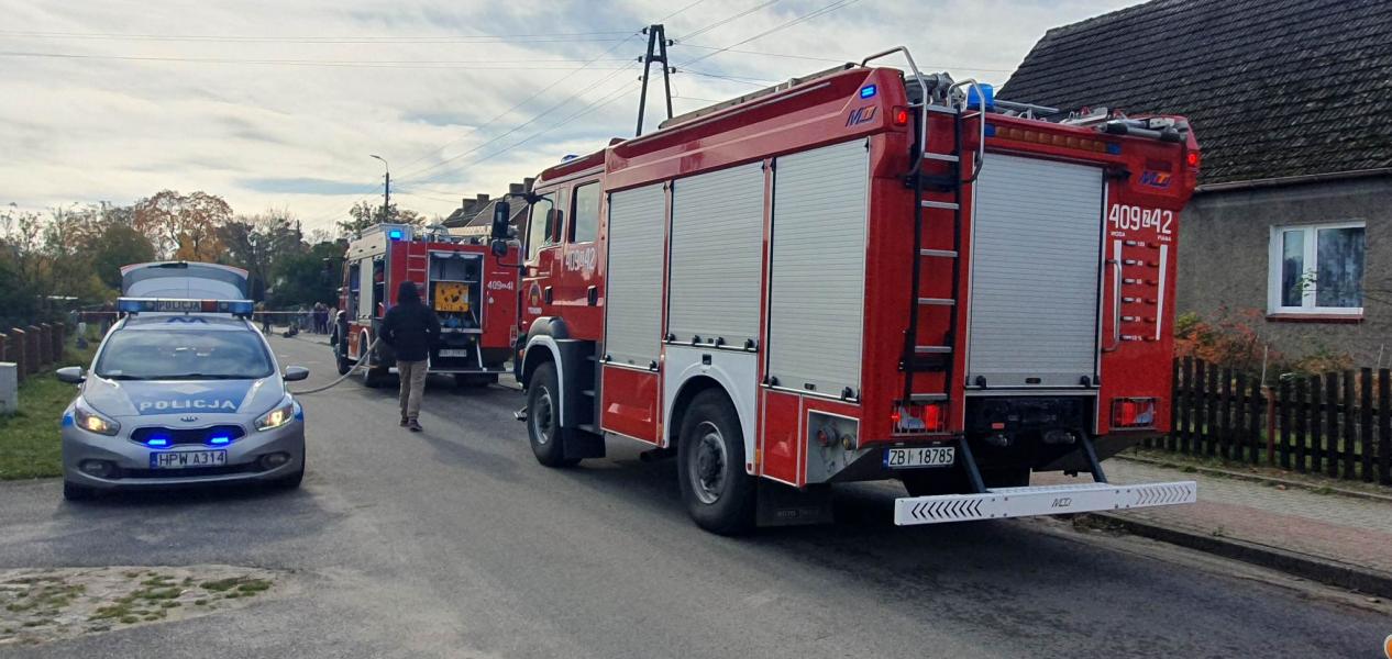 WYBUCH GAZU W SADKOWIE