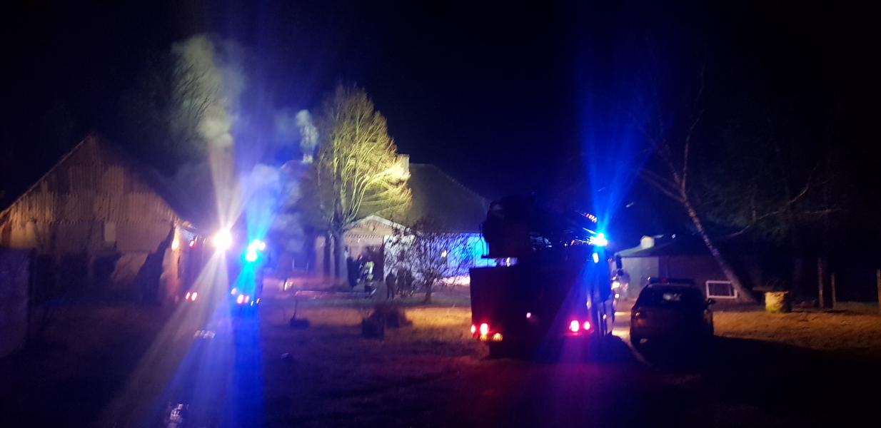 Pożar domu w Kowańczu pod Karlinem - jedna osoba poszkodowana! 