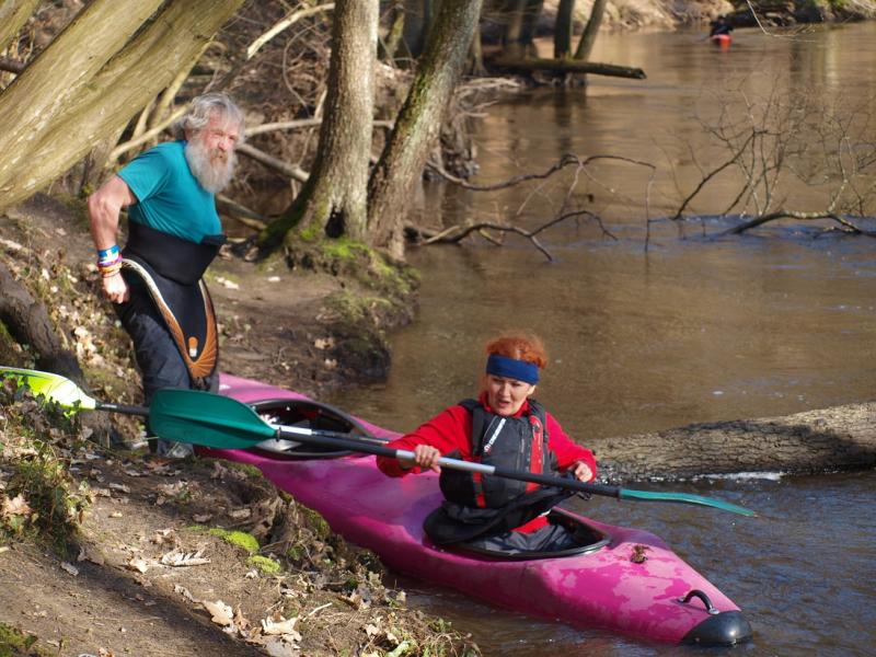 Aleksander Doba i Aleksander Lwow w kajaku pod Białogardem!