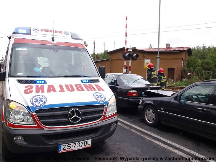 Wypadek na przejeżdzie kolejowym w Moczyłkach