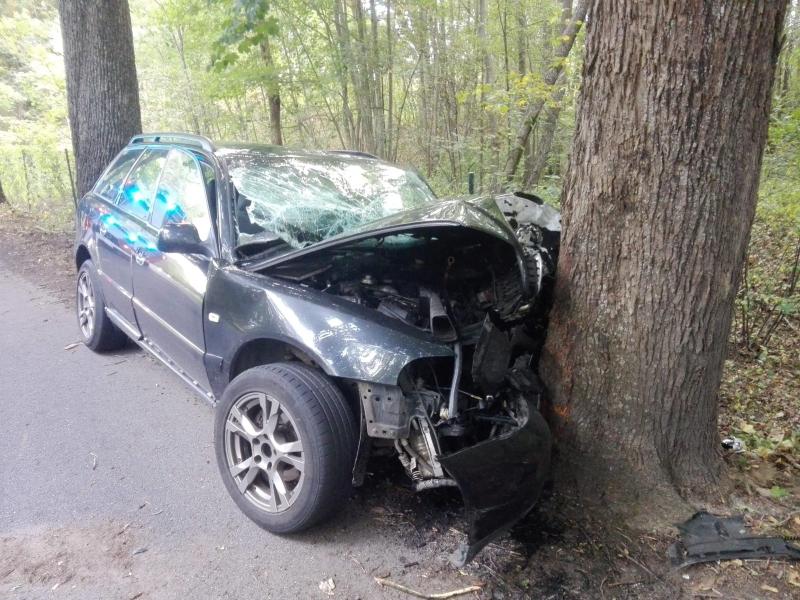 Wypadek drogowy na trasie Tychowo - Koszalin 