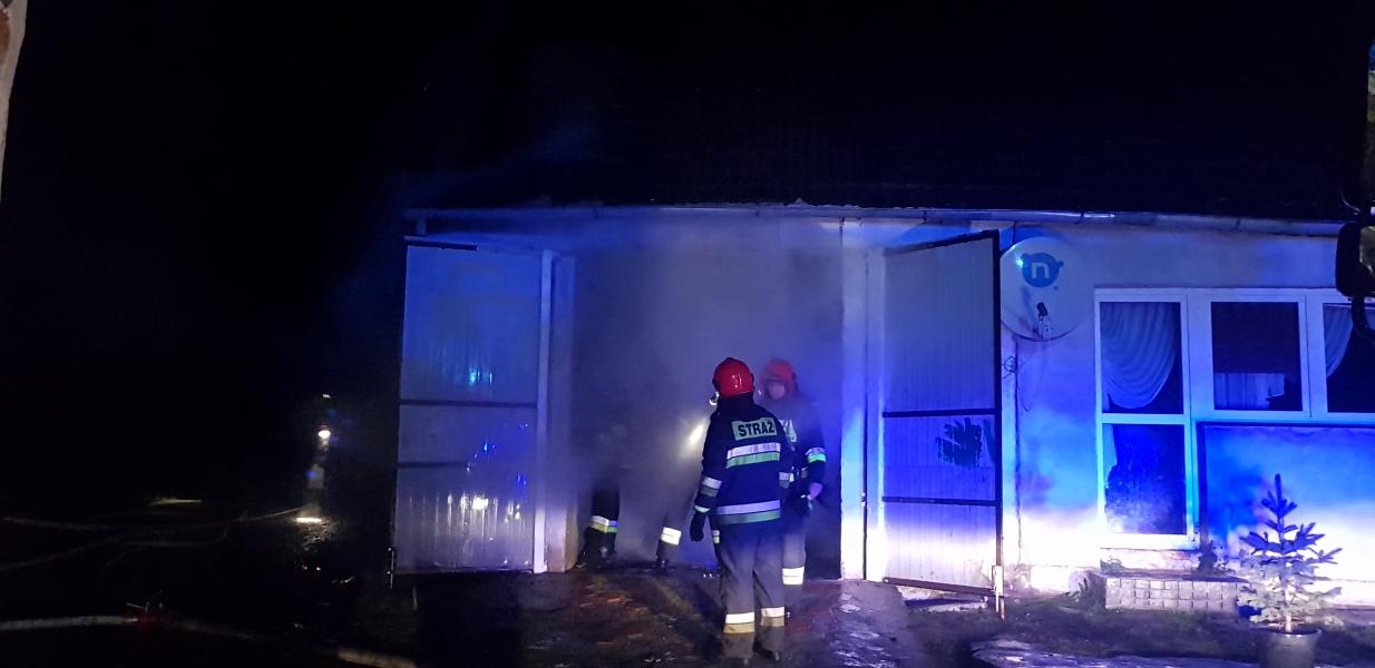 Pożar domu jednorodzinnego w Klępinie Białogardzkim. 