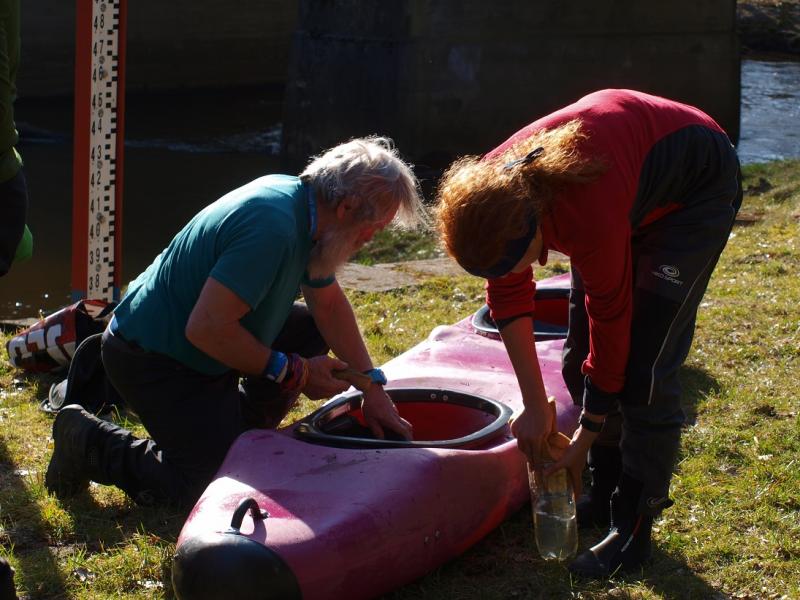 Aleksander Doba i Aleksander Lwow w kajaku pod Białogardem!
