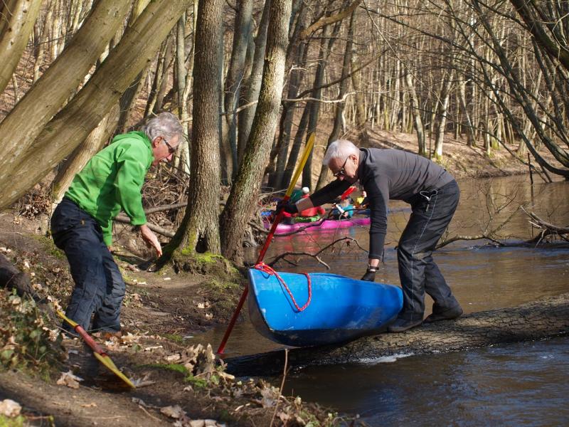 Aleksander Doba i Aleksander Lwow w kajaku pod Białogardem!