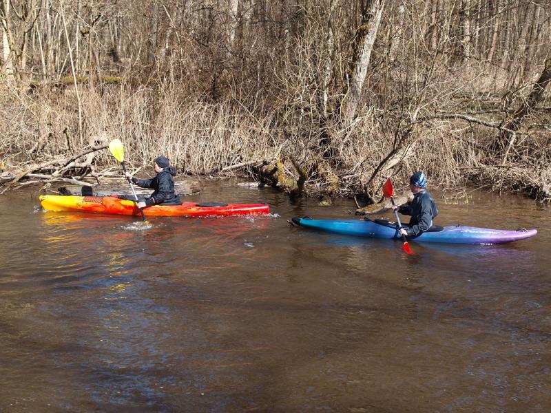 Aleksander Doba i Aleksander Lwow w kajaku pod Białogardem!