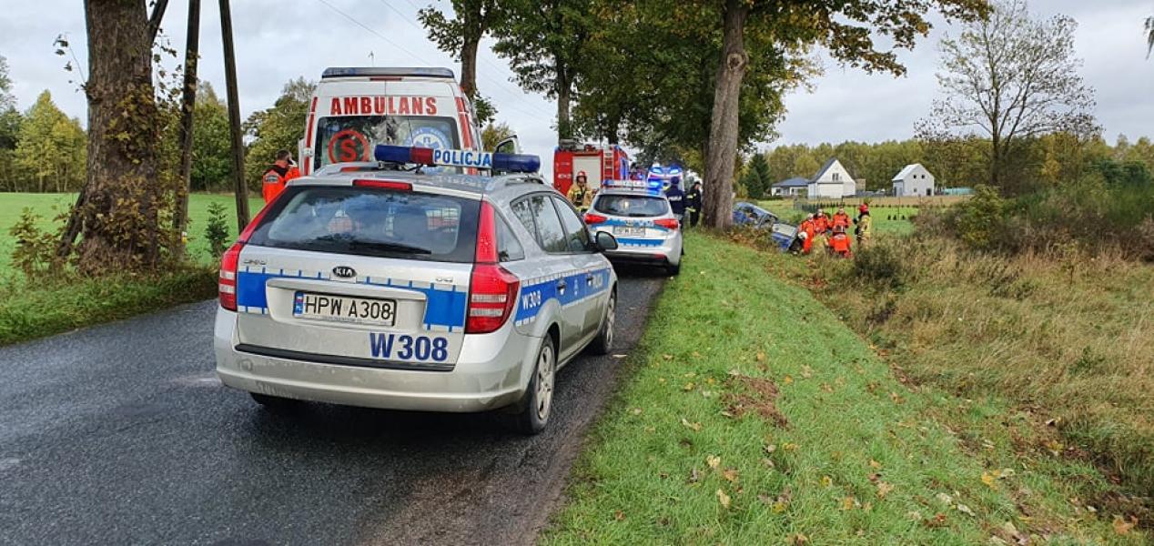 Wypadek drogowy pod Białogardem