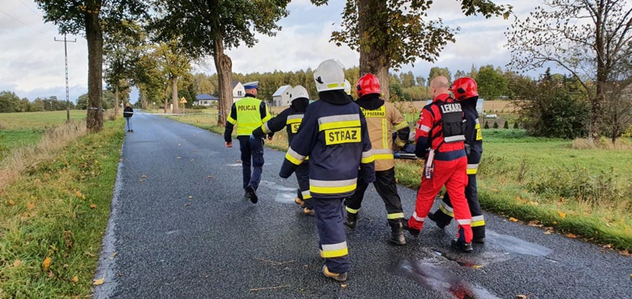 Wypadek drogowy pod Białogardem