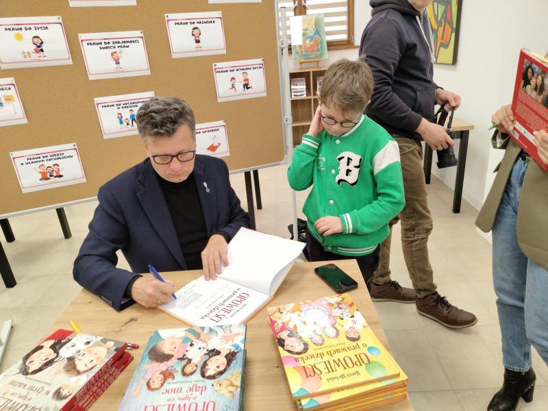 Spotkanie z Markiem Michalakiem w Filii Białogardzkiej Biblioteki Publicznej im. Karola Estreichera