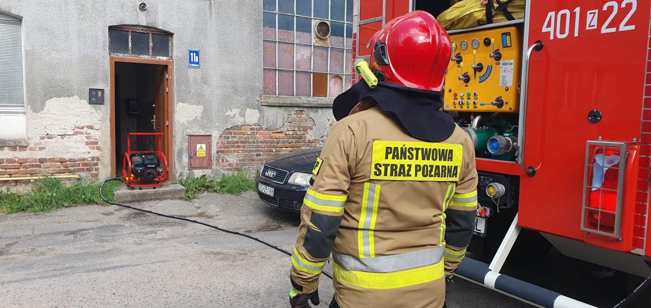 Akcja gaśnicza w Białogardzie 