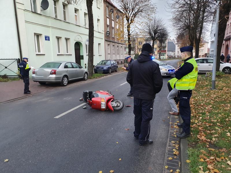 Zdarzenie drogowe na ul. Lipowej w Białogardzie 