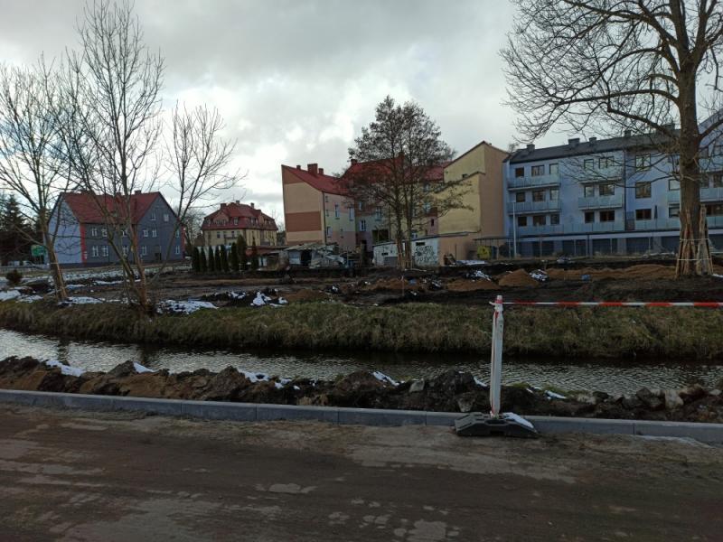 Trwają prace nad remontem Zaułka Drzewnego w Białogardzie