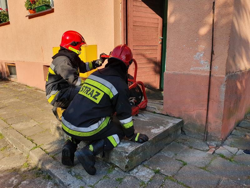 Pożar pieca gazowego w budynku wielorodzinnym!