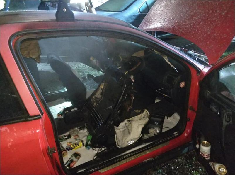 Pożar Samochodu w Białogardzie