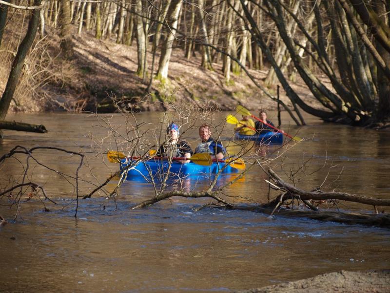 Aleksander Doba i Aleksander Lwow w kajaku pod Białogardem!