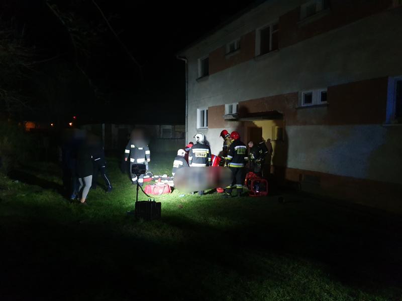 Tragiczny finał pożaru w Pobłociu Wielkim - śmierć poniosły dwie osoby! 