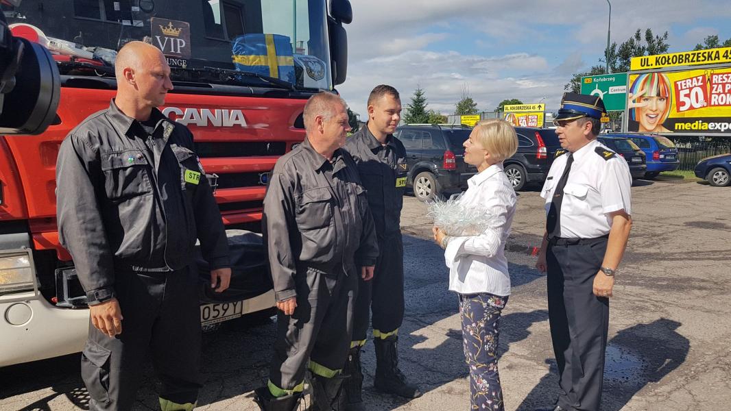 Powitanie strażaków Świnoujście i Białogard - duża porcja zdjęć!