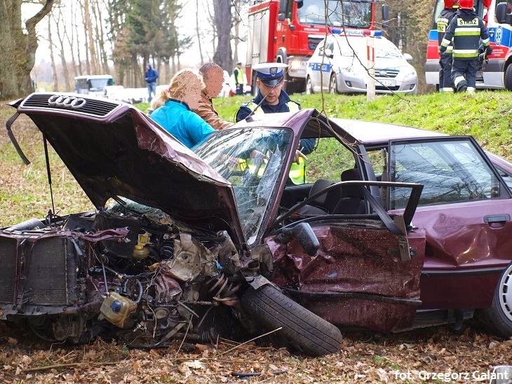 Groźny wypadek pod Białogardem. 